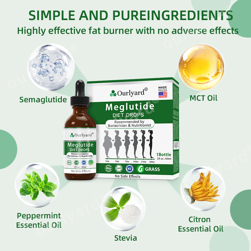 Ourlyardยฎ Meglutide Diet Drops - Made & Shipped From the USA