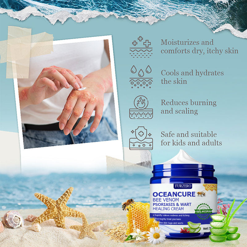 đFurzero⢠OceanCure Bee Venom Psoriasis & Wart Healing Cream