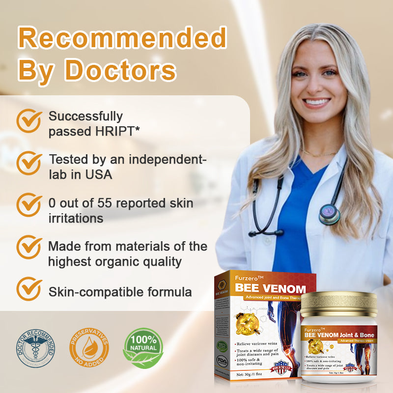 🍀【👨⚕𝑨𝑨𝑫 𝑹𝑬𝑪𝑶𝑴𝑴𝑬𝑵𝑫𝑺】Furzero™ Bee Venom Advanced joint and bone therapy cream (✨ for joint pain and varicose veins✨)