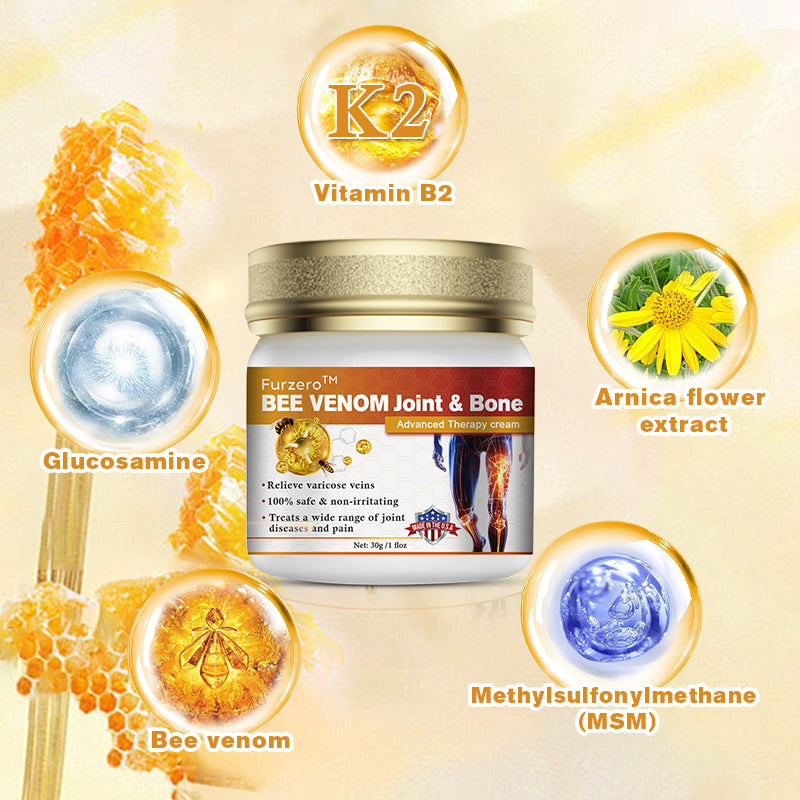 🍀【👨⚕𝑨𝑨𝑫 𝑹𝑬𝑪𝑶𝑴𝑴𝑬𝑵𝑫𝑺】Furzero™ Bee Venom Advanced joint and bone therapy cream (✨ for joint pain and varicose veins✨)