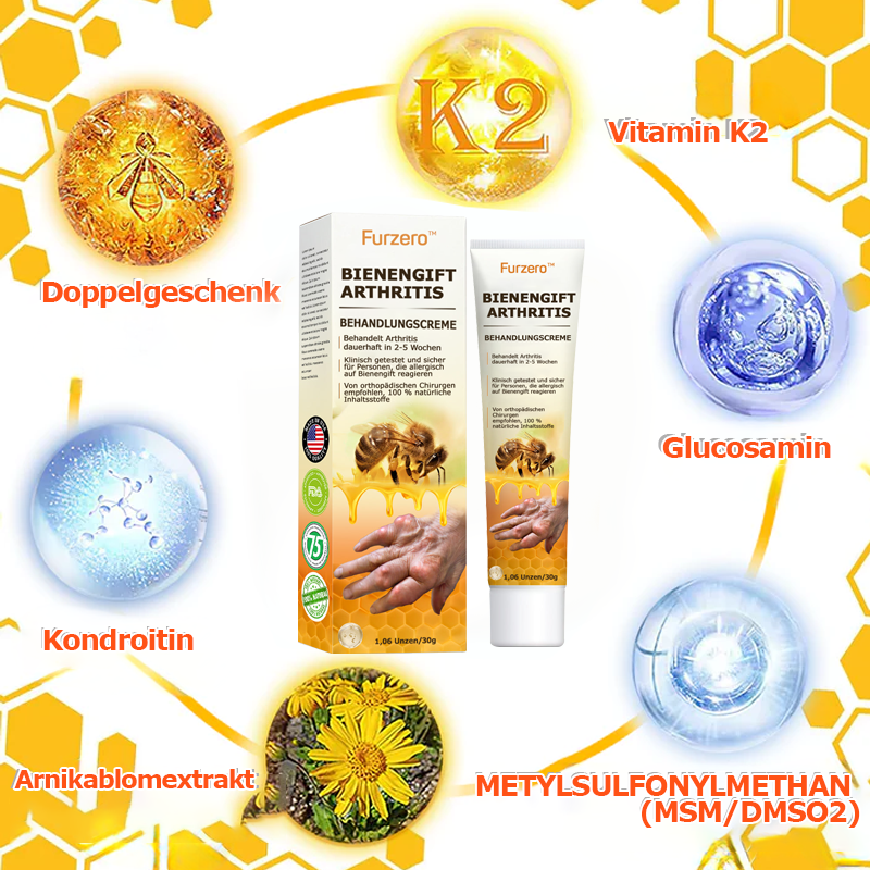 🧑⚕️Furzero™ Bee Venom Arthritis treatment cream(✨ Specially for orthopedic conditions and joint pain ✨)