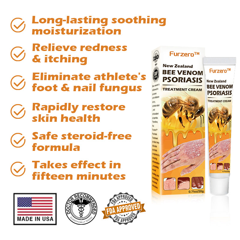 Furzero™ New Zealand Bee Venom Psoriasis Treatment Cream(Suitable for all skin conditions)