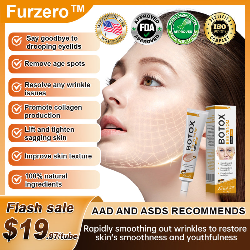 🐝🍀Made and Shipped from USA✨Furzero™ Botox Bee Venom Wrinkle Removal Cream-🔥LAST DAY 70% OFF